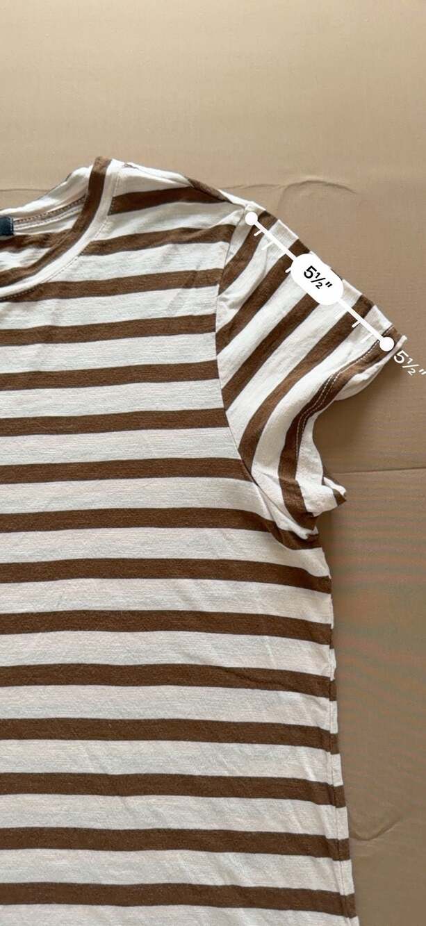 Set of 2 Sanctuary The Perfect Tee Striped Short Sleeve Crew Neck T-Shirt - Picture 9 of 11